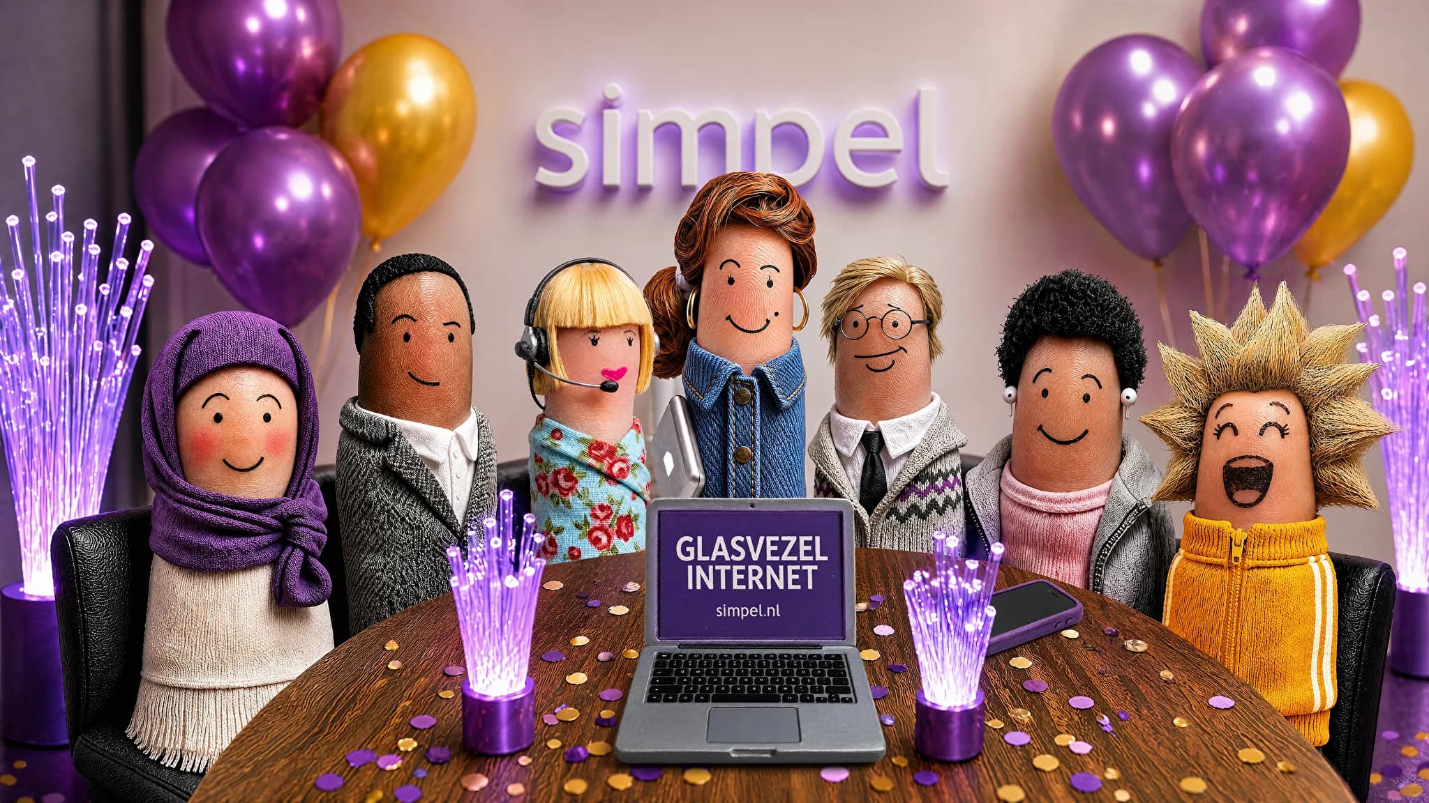 Simpel glasvezel internet
